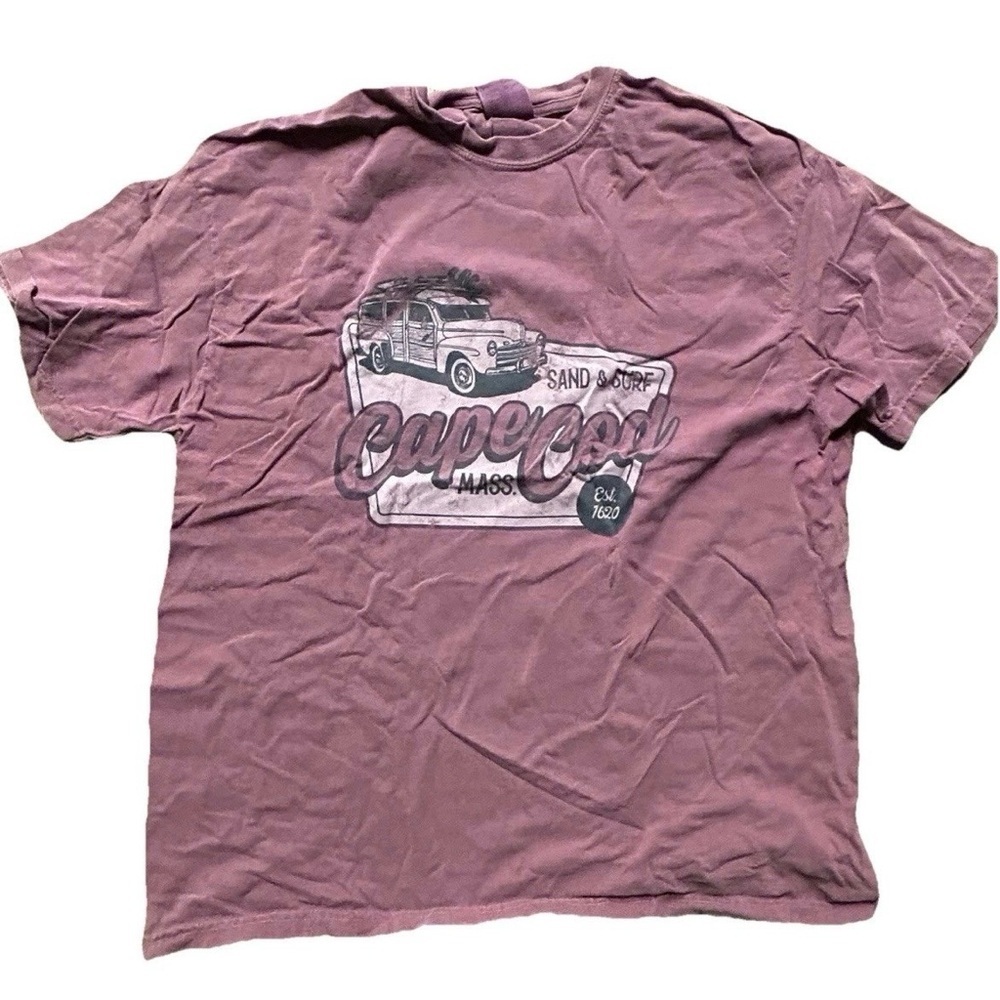 Comfort Colors Cape Cod T Shirt Size XL Cotton Purple